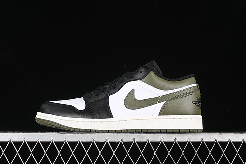 【320】[553558-092]-[AIR JORDAN 1 LOW MEDIUM OLIVE BLACK/MEDIUM OLIVE/WHITE]-[UNISEX:35.5-46]