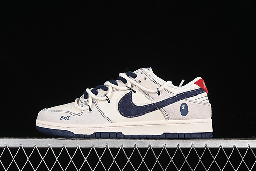 【380】[SJ2068-298]-[SB DUNK LOW BAPE WHITE/BLUE/RED/GREY]-[WOMAN:36-39]-[MAN:40-45]