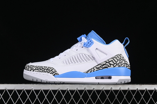 【280】[FQ1759-141]-[JORDAN SPIZIKE LOW WHITE/UNIVERSITY BLUE/WOLF GREY/ANTHRACITE]-[UNISEX:35.5-46]