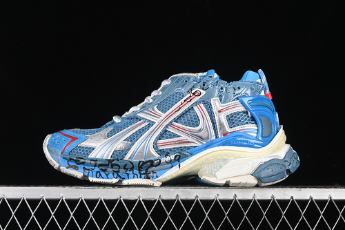 【540】[WRNMT4896]-[BA*LEN*CIAGA RUNNER KITH FOUR.COLOR 7.0 BLUE/SILVER]-[WOMAN:35-39]-[MAN:40-46]