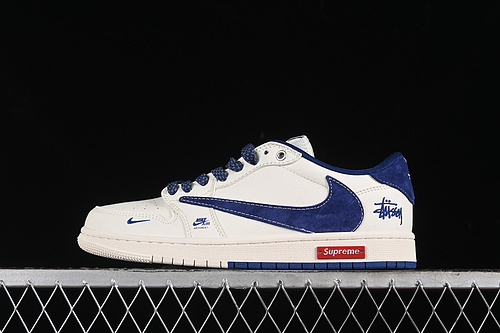 【360】[SJ2068-127]-[TRAVIS SCOTT X FRAGMENT DESIGN X AIR JORDAN 1 LOW OG SP WHITE/BLUE][UNISEX:36-45]