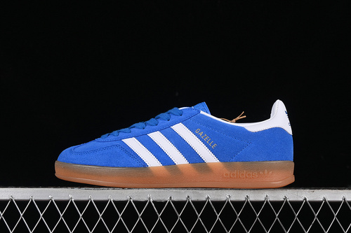 【280】[JI2061]-[ORIGINALS GAZELLE INDOOR BLUE BIRD/CLOUD WHITE/GUM]-[WOMAN:36-39]-[MAN:40-45]