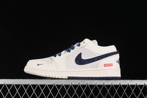 【360】[SJ9950-020]-[AIR JORDAN 1 LOW SUPREME WHITE/BLUE/RED]-[WOMAN:36-39]-[MAN:40-45]