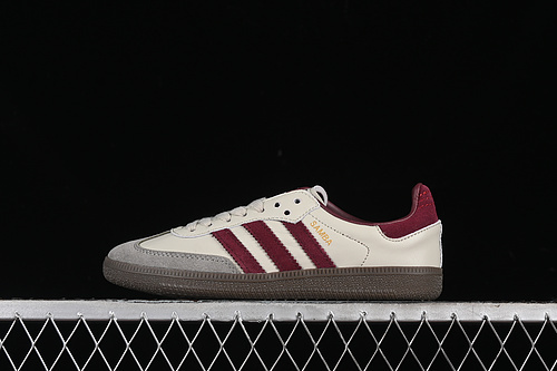 【270】[ID1482]-[SAMBA OG PUTTY GREY/MAROON/GOLD METALLIC]-[WOMAN:35-39]-[MAN:40-45]
