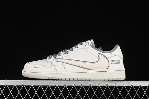 【360】[CH6336-011]-[TRAVIS SCOTT X FRAGMENT DESIGN X AIR JORDAN 1 LOW OG SP OFF WHITE/GREY]-[36-45]