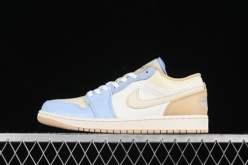 【320】[HQ4186-111]-[AIR JORDAN 1 LOW OG OFF WHITE/BROWN/BLUE]-[WOMAN:35.5-39]-[MAN:40-46]