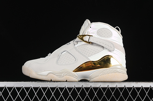 【530】[832821-030]-[AIR JORDAN 8 RETRO CHAMPAGNE LIGHT BONE/METALLIC GOLD – WHITE]-[MAN:40-48.5]