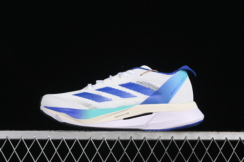 【250】[JR2731]-[ADIZERO BOSTON 12 M WHITE/BLUE]-[WOMAN:36-39]-[MAN:40-45]