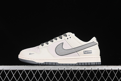 【360】[XX2025-188]-[SB DUNK LOW SUPREME OFF WHITE/GREY]-[WOMAN:36-39]-[MAN:40-45]