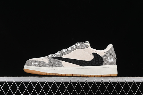 【360】[JH6089-006]-[TRAVIS SCOTT X FRAGMENT DESIGN X AIR JORDAN 1 LOW OG SP WHITE/GREY/BLACK]-[36-45]