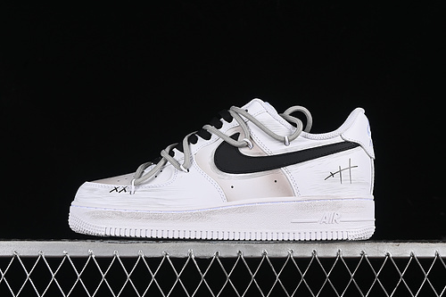 【340】[ZH0316-039]-[AIR FORCE 1 07 LOW WHITE/GREY/BLACK]-[WOMAN:36-39]-[MAN:40-45]