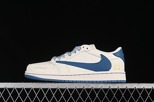 【360】[CF3688-025]-[TRAVIS SCOTT X FRAGMENT DESIGN X AIR JORDAN 1 LOW OG SP WHITE/BLUE]-[36-45]