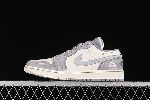 【360】[SJ9950-045]-[AIR JORDAN 1 LOW WHITE/GREY]-[WOMAN:36-39]-[MAN:40-45]