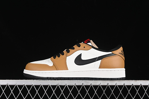 【240】[CZ0790-107]-[AIR JORDAN 1 LOW OG SAIL/BLACK/GOLDEN HARVEST/GYM RED]-[WOMAN:36-39]-[MAN:40-46]