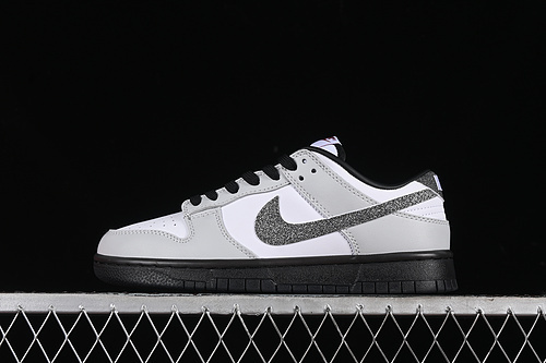 【280】[HQ3462-191]-[DUNK LOW SB GLITTER SWOOSH WHITE/WHITE/LIGHT SMOKE GREY/MULTI-COLOR]-[35.5-47.5]