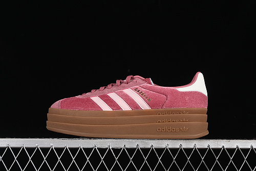 【280】[IG4389]-[ORIGINALS GAZELLE BOLD PRELOVED CRIMSON/SANDY PINK/OFF WHITE]-[WOMAN:35-42]
