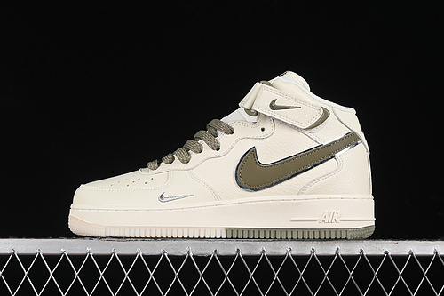 【340】[XL0236-231]-[AIR FORCE 1 07 MID OFF WHITE/GREEN]-[WOMAN:36-39]-[MAN:40-45]