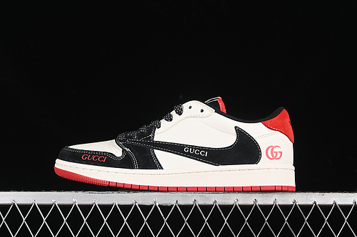 【360】[XY2688-123]-[TRAVIS SCOTT X FRAGMENT DESIGN X AIR JORDAN 1 LOW OG SP WHITE/BLACK/RED]-[36-45]
