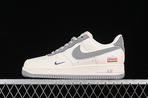【340】[BB1616-303]-[AIR FORCE 1 07 LOW SUPREME OFF WHITE/GREY]-[WOMAN:36-39]-[MAN:40-45]