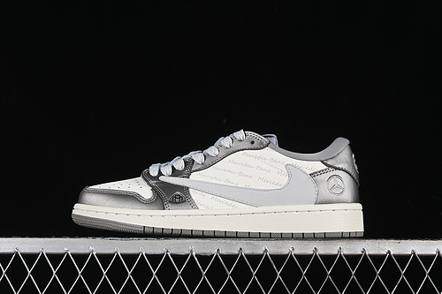 【360】[AG3702-802]-[TRAVIS SCOTT X FRAGMENT DESIGN X AIR JORDAN 1 LOW OG SP WHITE/GREY/SILVER][36-45]