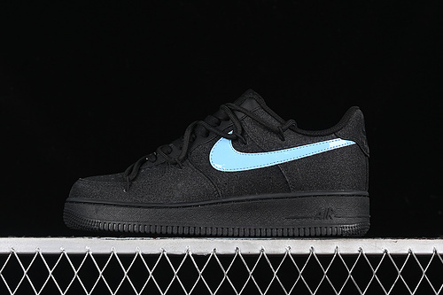 【360】[ZH0316-042]-[AIR FORCE 1 07 LOW CLEANFIT BLACK/BLUE]-[WOMAN:36-39]-[MAN:40-45]