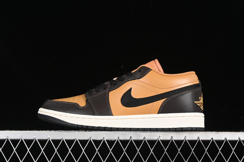【260】[HQ3603-201]-[AIR JORDAN 1 LOW FLAX/BAROQUE BROWN/VINTAGE CORAL/BLACK]-[UNISEX:36-46]
