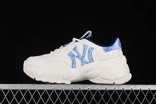 【240】[3ASHWVM4650NYS]-[NY MLB BIGBALL CHUNKY WINDOW VELVET MONOGRAM WHITE/BLUE]-[UNISEX:35-44]