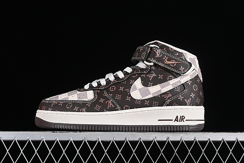 【280】[DV0688-200]-[AIR FORCE 1 07 MID L*V GREY/BROWN]-[WOMAN:36-39]-[MAN:40-45]
