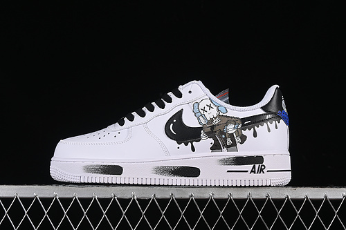 【340】[CW2288-111]-[KAWS AIR FORCE 1 07 LOW BLACK/WHITE]-[WOMAN:36-39]-[MAN:40-45]