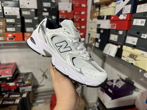 90 New Balance NB 530 Comfortable and Versatile Fabric Mesh Synthetic Leather Shock Absorbent, Anti 