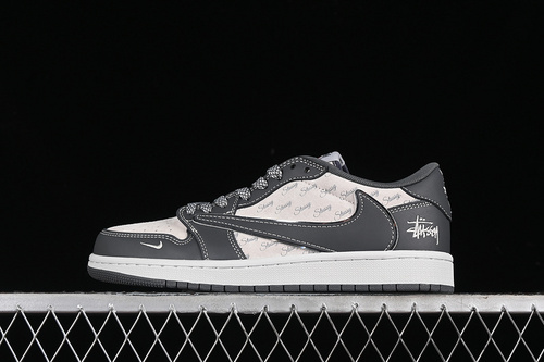 【360】[XZ3398-003]-[TRAVIS SCOTT X FRAGMENT DESIGN X AIR JORDAN 1 LOW OG SP WHITE/GREY/BLACK]-[36-45]