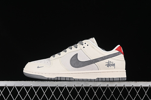 【360】[XY2025-015]-[SB DUNK LOW WHITE/GREY/RED]-[WOMAN:36-39]-[MAN:40-45]