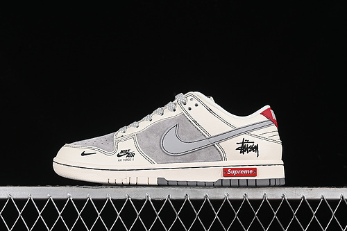 【360】[SJ2068-302]-[SB DUNK LOW WHITE/GREY/RED]-[WOMAN:36-39]-[MAN:40-45]