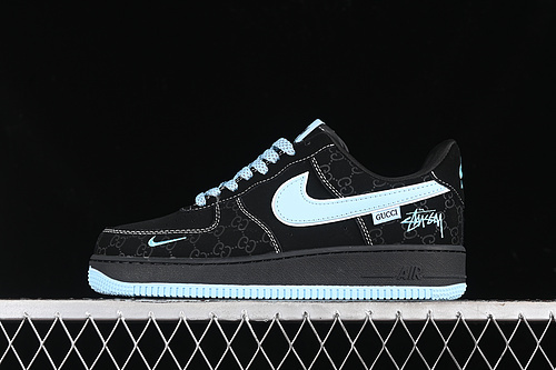 【340】[KK1988-008]-[AIR FORCE 1 07 LOW BLACK/BLUE]-[WOMAN:36-39]-[MAN:40-45]