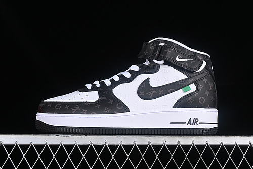 【280】[DV0688-400]-[AIR FORCE 1 07 MID L*V BLACK/WHITE]-[WOMAN:36-39]-[MAN:40-45]