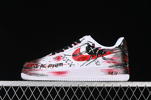 【340】[CW8822-011]-[AIR FORCE 1 07 LOW BLACK/WHITE/RED]-[WOMAN:36-39]-[MAN:40-45]