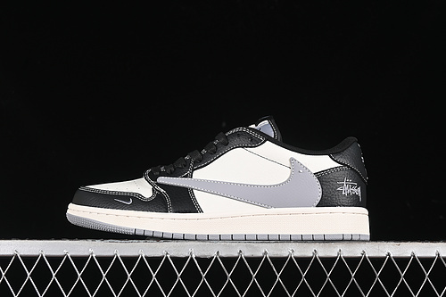 【360】[XZ5168-001]-[TRAVIS SCOTT X FRAGMENT DESIGN X AIR JORDAN 1 LOW OG SP BLACK/GREY/WHITE]-[36-45]
