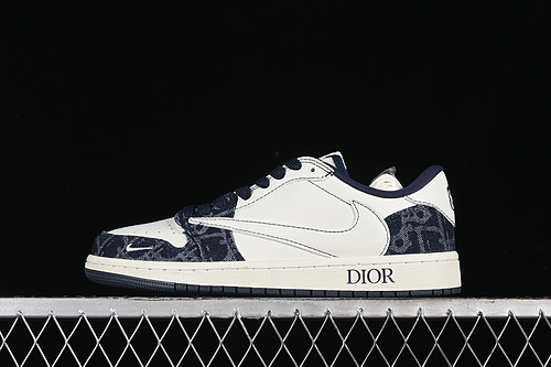 【360】[CH6336-017]-[TRAVIS SCOTT X FRAGMENT DESIGN X AIR JORDAN 1 LOW OG SP BLUE/WHITE][UNISEX:36-45]
