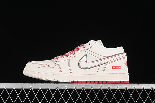 【360】[SJ9950-025]-[AIR JORDAN 1 LOW WHITE/RED]-[WOMAN:36-39]-[MAN:40-45]