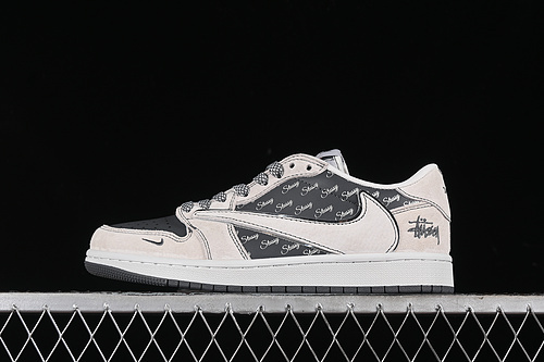 【360】[XZ3398-002]-[TRAVIS SCOTT X FRAGMENT DESIGN X AIR JORDAN 1 LOW OG SP GREY/BLACK]-[36-45]