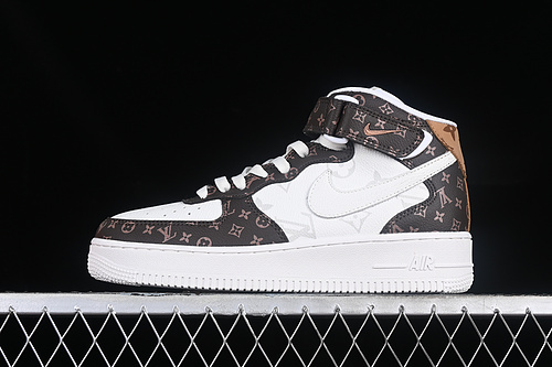 【280】[DV0688-100]-[AIR FORCE 1 07 MID L*V OFF WHITE/BROWN]-[WOMAN:36-39]-[MAN:40-45]