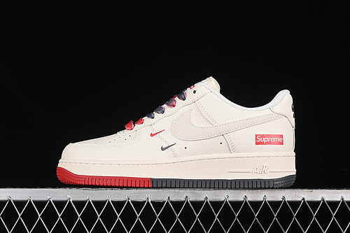 【340】[XZ6188-228]-[AIR FORCE 1 07 LOW SUPREME OFF WHITE/RED/BLUE]-[WOMAN:36-39]-[MAN:40-45]
