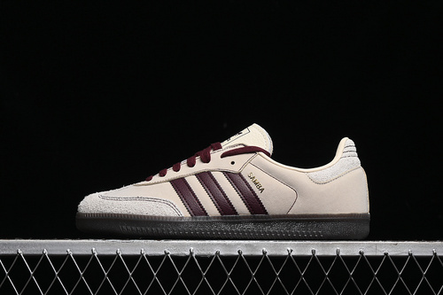 【280】[IG1987]-[ORIGINALS SAMBA WONDER WHITE/MAROON/PUTTY GREY]-[WOMAN:36-39]-[MAN:40-45]
