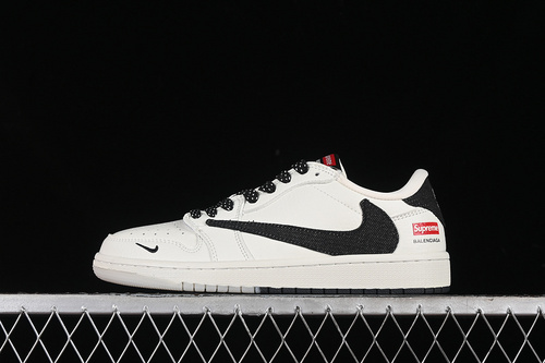 【360】[JH6088-704]-[TRAVIS SCOTT X FRAGMENT DESIGN X AIR JORDAN 1 LOW OG SP WHITE/BLACK]-[36-45]