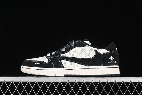 【360】[SJ2068-139]-[TRAVIS SCOTT X FRAGMENT DESIGN X AIR JORDAN 1 LOW OG SP BLACK/WHITE]-[36-45]