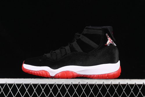 【410】[DB5457-061]-[AIR JORDAN 11 RETRO BRED VELVET BLACK/GYM RED/WHITE]-[MAN:40-47.5]