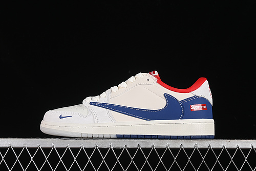 【360】[CH6336-016]-[TRAVIS SCOTT X FRAGMENT DESIGN X AIR JORDAN 1 LOW OG SP WHITE/BLUE/RED]-[36-45]