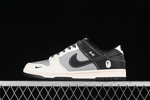 【360】[BB8969-007]-[SB DUNK LOW BAPE WHITE/GREY/BLACK]-[WOMAN:36-39]-[MAN:40-45]
