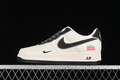 【340】[BB1616-307]-[AIR FORCE 1 07 LOW SUPREME OFF WHITE/BLACK]-[WOMAN:36-39]-[MAN:40-45]