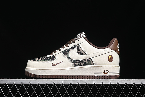 【340】[KK1988-019]-[AIR FORCE 1 07 LOW BAPE WHITE/BROWN]-[WOMAN:36-39]-[MAN:40-45]
